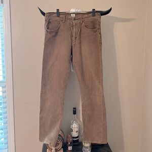 J crew straight leg brown corduroy pant. 32/32.